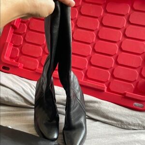 Via Spiga Elegant Black Leather Women's Boots